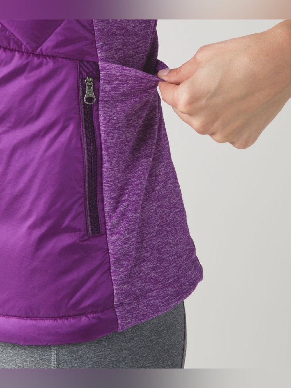 Lululemon Down For A Run Vest Tender Violet Purple Puffer 6 Small - Picture 5 of 11